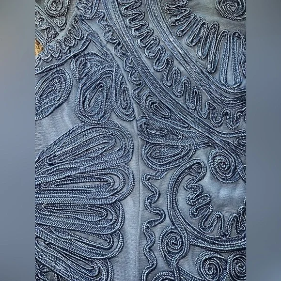 JS Collections Mesh Cocktail Dress - Picture 12 of 14